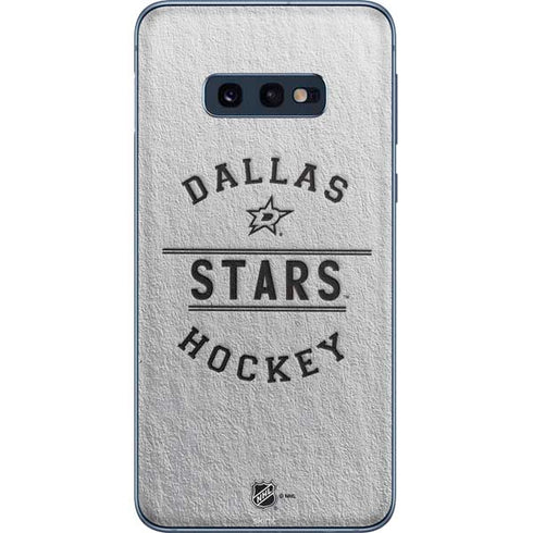 NHL Dallas Stars Black Text Galaxy S10e Skin