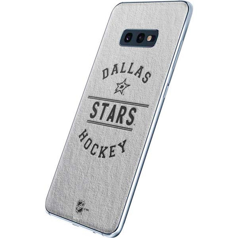 NHL Dallas Stars Black Text Galaxy S10e Skin