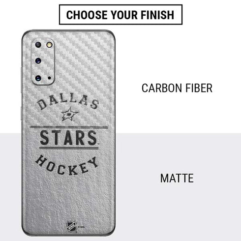 NHL Dallas Stars Black Text Galaxy S20 Skin