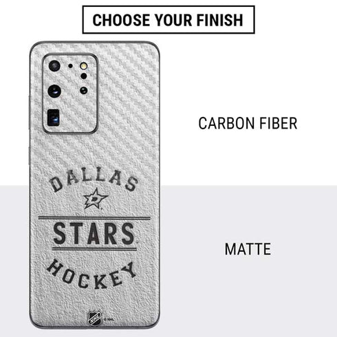 NHL Dallas Stars Black Text Galaxy S20 Ultra 5G Skin
