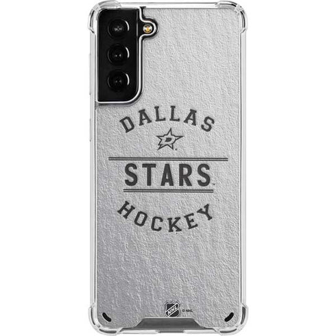 NHL Dallas Stars Black Text Galaxy S21 Plus 5G Clear Case