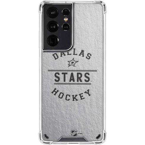 NHL Dallas Stars Black Text Galaxy S21 Ultra 5G Clear Case