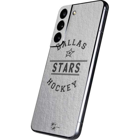 NHL Dallas Stars Black Text Galaxy S22 Skin