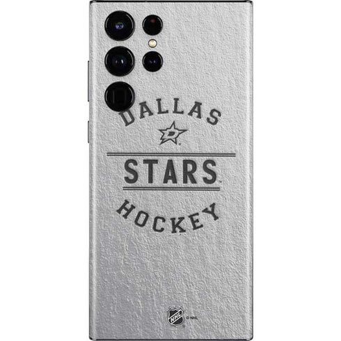 NHL Dallas Stars Black Text Galaxy S22 Ultra Skin