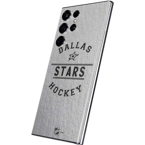 NHL Dallas Stars Black Text Galaxy S22 Ultra Skin