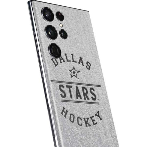 NHL Dallas Stars Black Text Galaxy S22 Ultra Skin