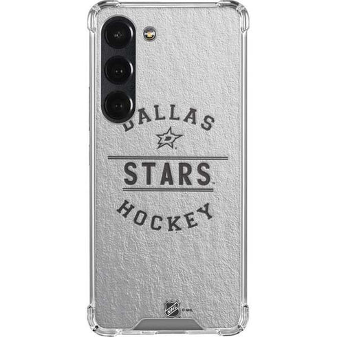 NHL Dallas Stars Black Text Galaxy S23 Clear Case