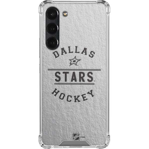 NHL Dallas Stars Black Text Galaxy S23 Plus Clear Case