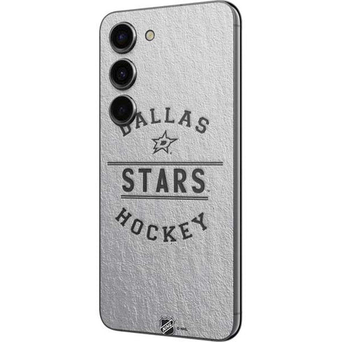 NHL Dallas Stars Black Text Galaxy S23 Skin