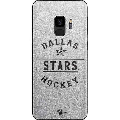 NHL Dallas Stars Black Text Galaxy S9 Skin