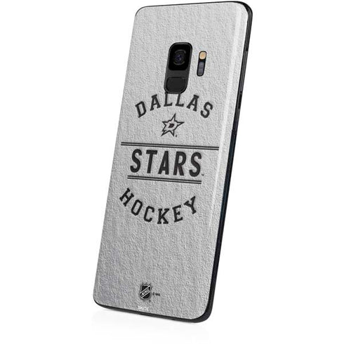NHL Dallas Stars Black Text Galaxy S9 Skin