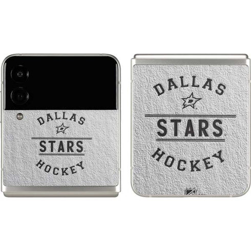 NHL Dallas Stars Black Text Galaxy Z Flip3 5G Skin
