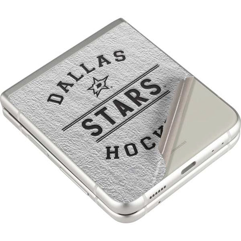 NHL Dallas Stars Black Text Galaxy Z Flip3 5G Skin