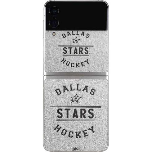 NHL Dallas Stars Black Text Galaxy Z Flip4 5G Skin