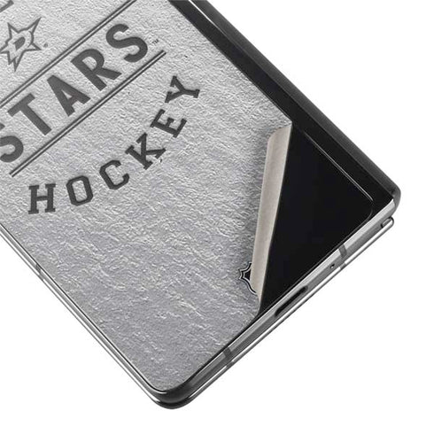 NHL Dallas Stars Black Text Galaxy Z Fold2 5G Skin