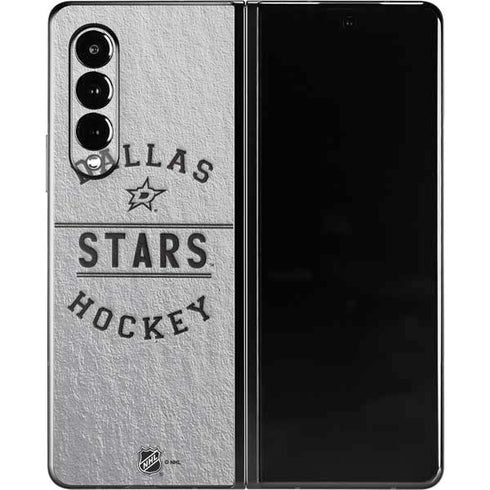 NHL Dallas Stars Black Text Galaxy Z Fold3 5G Skin
