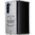NHL Dallas Stars Black Text Galaxy Z Fold5 5G Clear Case
