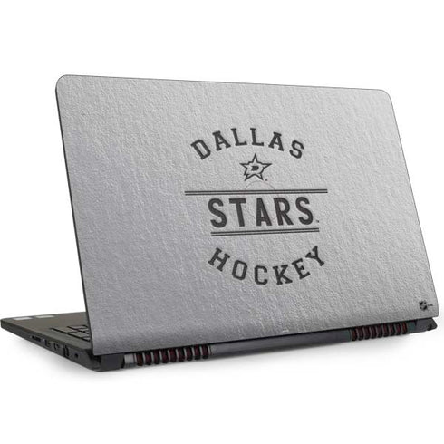 NHL Dallas Stars Black Text Dell Inspiron Skin