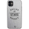 NHL Dallas Stars Black Text iPhone 11 Clear Case
