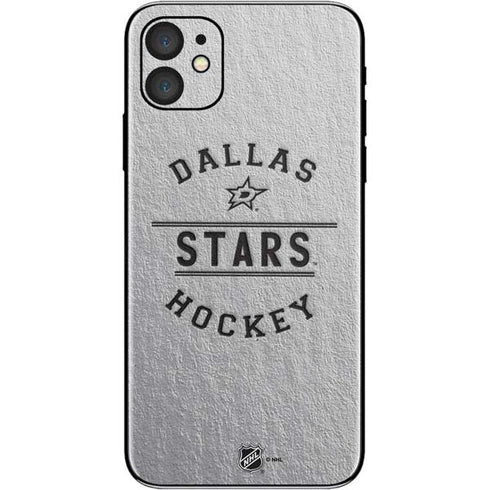NHL Dallas Stars Black Text iPhone 11 Skin