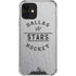NHL Dallas Stars Black Text iPhone 12 Clear Case