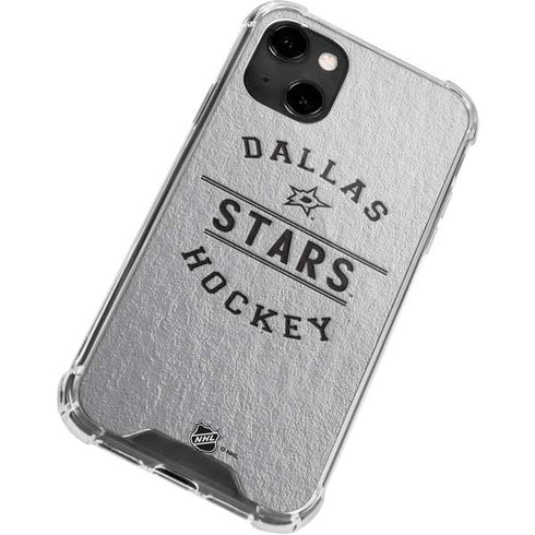 NHL Dallas Stars Black Text iPhone 14 Clear Case