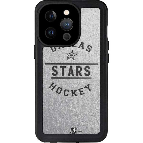 NHL Dallas Stars Black Text iPhone 14 Pro Waterproof Case