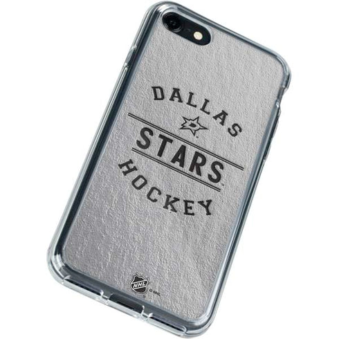NHL Dallas Stars Black Text iPhone SE (2nd & 3rd Gen) Clear Case