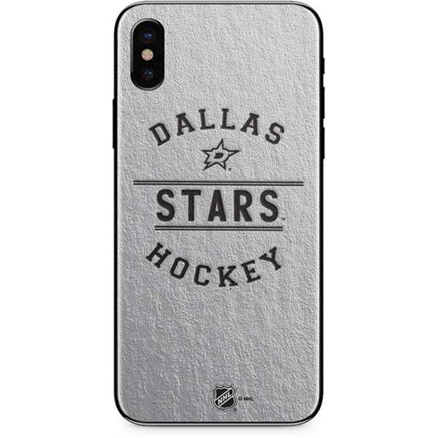 NHL Dallas Stars Black Text iPhone X Skin