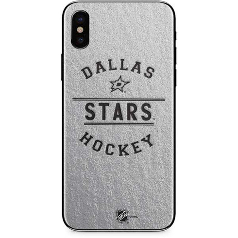 NHL Dallas Stars Black Text iPhone XS Skin