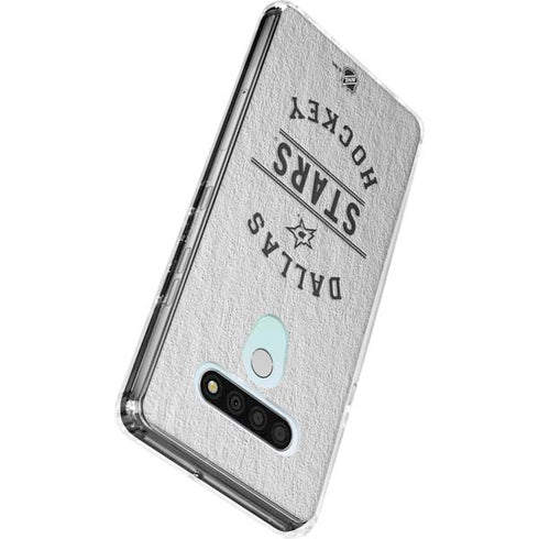 NHL Dallas Stars Black Text LG Stylo 6 Clear Case