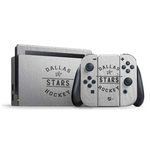 NHL Dallas Stars Black Text Nintendo Switch Bundle Skin