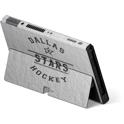 NHL Dallas Stars Black Text Nintendo Switch OLED (2021) Skin
