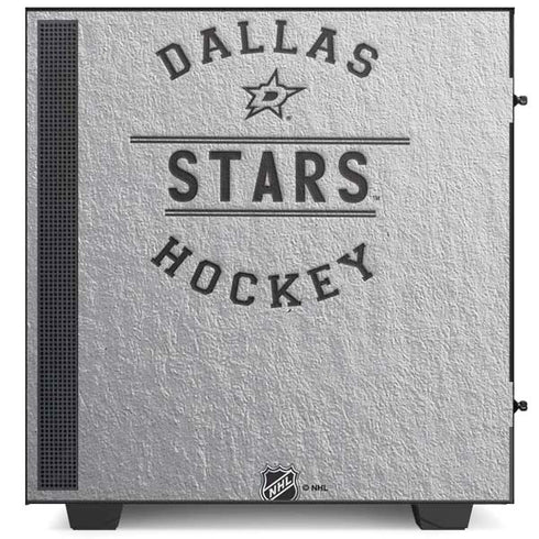 NHL Dallas Stars Black Text NZXT H510 Compact ATX Mid-Tower Case Skin