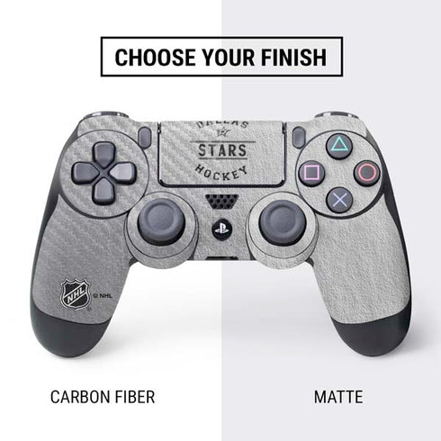 NHL Dallas Stars Black Text PS4 Controller Skin