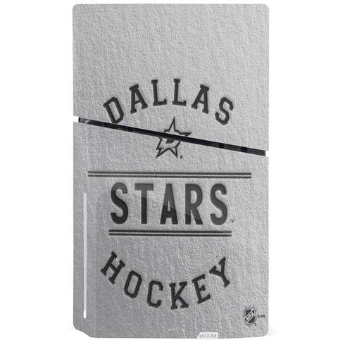 NHL Dallas Stars Black Text PS5 Slim Disk Bundle Skin