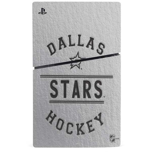 NHL Dallas Stars Black Text PS5 Slim Digital Edition Bundle Skin