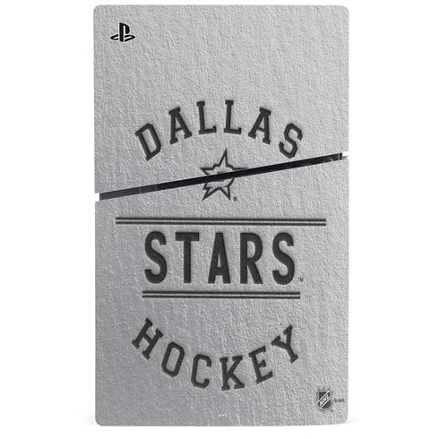 NHL Dallas Stars Black Text PS5 Slim Digital Edition Console Skin