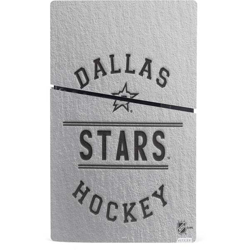 NHL Dallas Stars Black Text PS5 Slim Digital Edition Console Skin