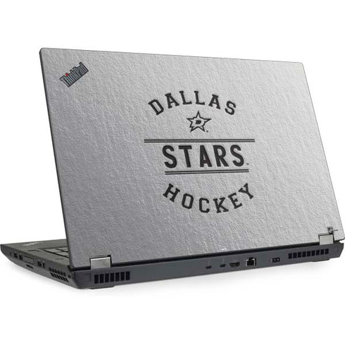 NHL Dallas Stars Black Text Lenovo ThinkPad Skin