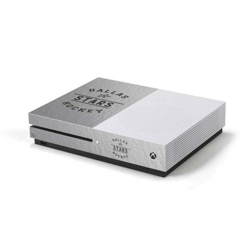 NHL Dallas Stars Black Text Xbox One S Console Skin