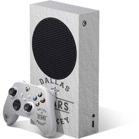 NHL Dallas Stars Black Text Xbox Series S Skins