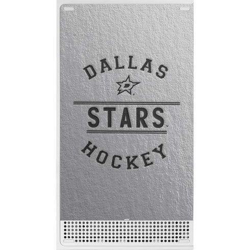 NHL Dallas Stars Black Text Xbox Series S Console Skin