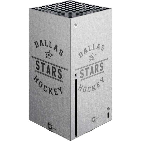 NHL Dallas Stars Black Text Xbox Series X Console Skin