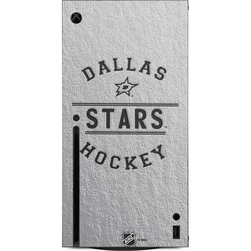 NHL Dallas Stars Black Text Xbox Series X Console Skin