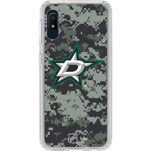 NHL Dallas Stars Camo Galaxy A10e Clear Case