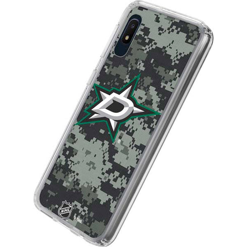 NHL Dallas Stars Camo Galaxy A10e Clear Case