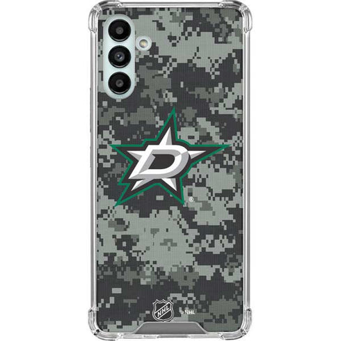 NHL Dallas Stars Camo Galaxy A13 5G Clear Case