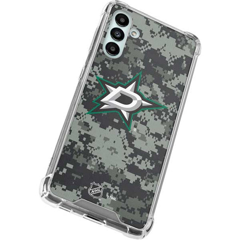 NHL Dallas Stars Camo Galaxy A13 5G Clear Case