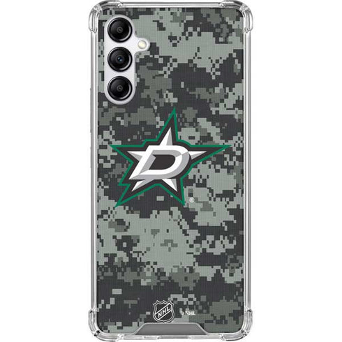 NHL Dallas Stars Camo Galaxy A14 5G Clear Case
